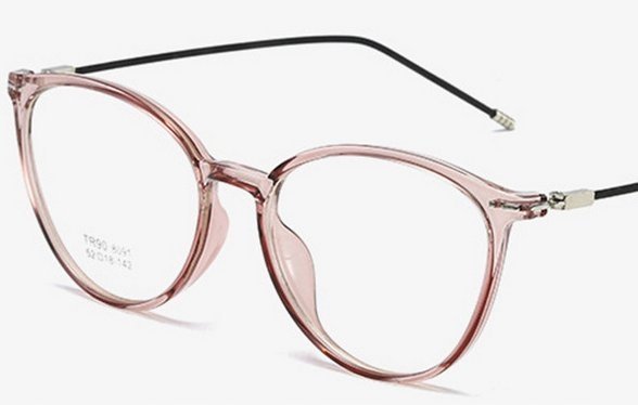 Okulary minusy kocie kujonki oczy korekcyjne -0.75