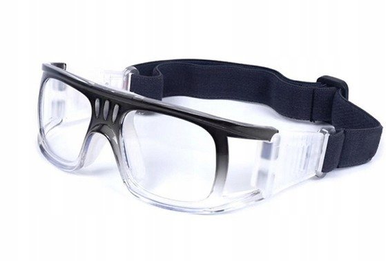 Okulary sportowe korekcyjne czarne-gradient minusy -2.75