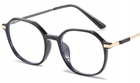 Okulary korekcyjne minusy czarne -1