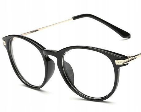 Okulary kujonki korekcyjne minusy czarne -8