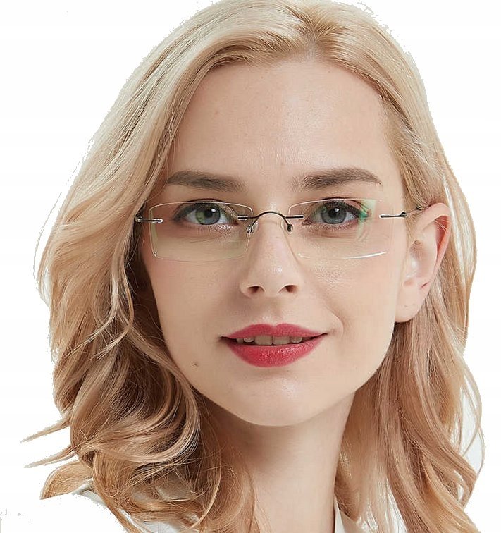 Okulary bezramkowe korekcyjne do czytania +1 - +4