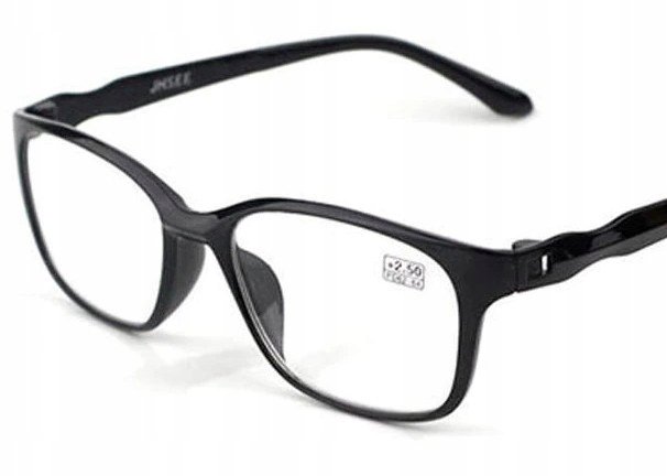 Okulary korekcyjne czarne anty-blue plusy +4