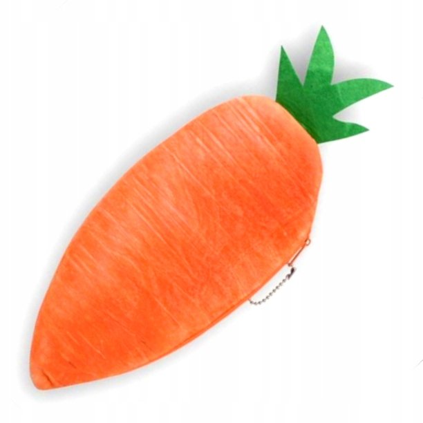 Piórnik saszetka kosmetyczka pluszowa marchewka