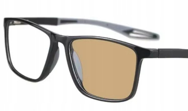 Okulary korekcyjne fotochrom sportowe czerwone minusy -1.5