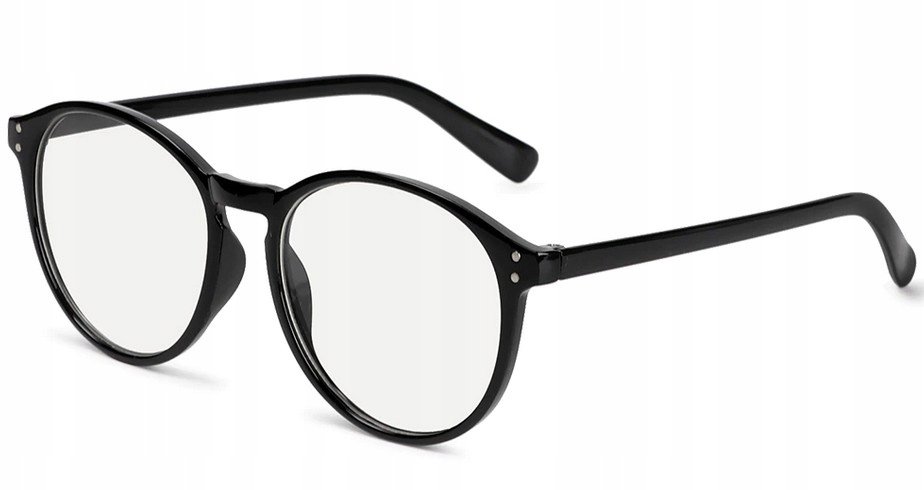 Okulary korekcyjne duże minusy czarne -6