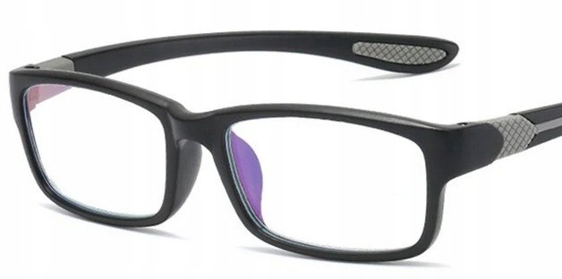 Okulary korekcyjne sportowe szare plusy +3.5