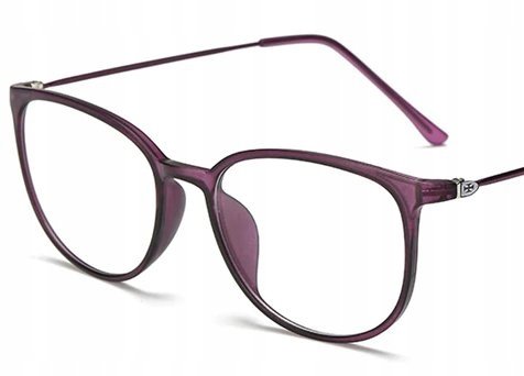 Okulary korekcyjne minusy fiolet +3