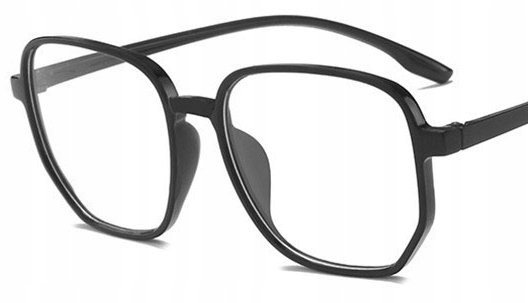 Okulary korekcyjne czarne minusy duże -2