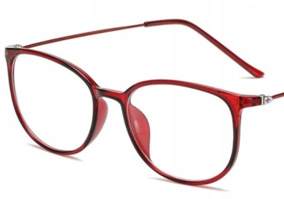 Okulary korekcyjne minusy czerwone +1.5