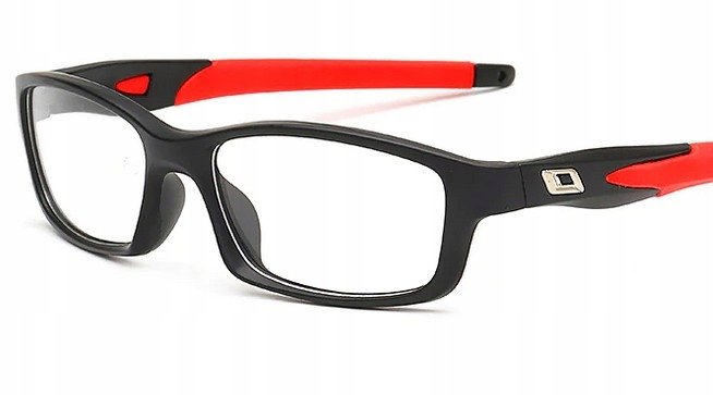 Okulary korekcyjne sportowe czerwone plusy +1.75