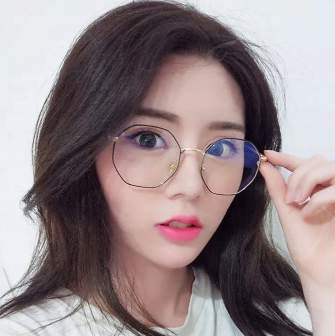 Okulary korekcyjne minusy czarno-złote -1