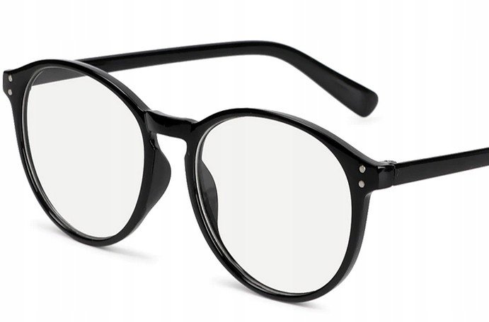 Okulary korekcyjne duże minusy czarne -5