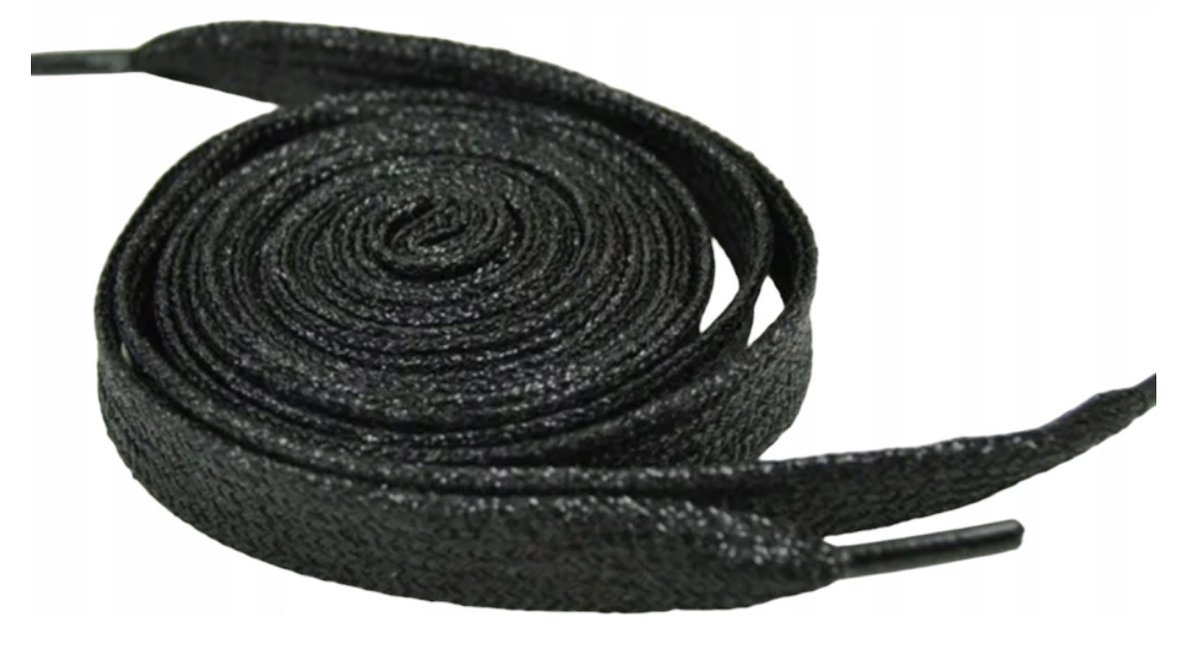Sznurowadła sznórówki płaskie brokatowe błyszczące szerokie 80 cm para