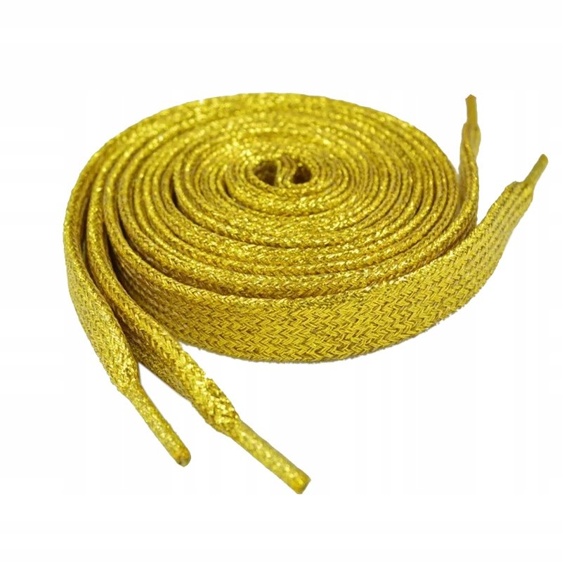 Sznurowadła sznórówki płaskie brokatowe błyszczące szerokie 80 cm para
