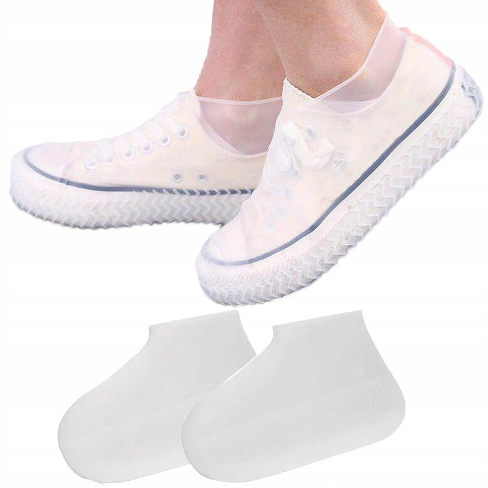 Silikonowe nakładki na buty wodoodporne przeciwdeszczowe męskie 40-44