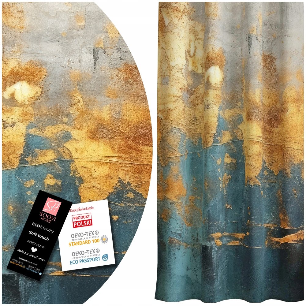 ZASŁONA GOTOWA NA ŻABKI ZASŁONY NA TAŚMIE 140x250 SKRÓCENIE W PREZENCIE! SOOVI