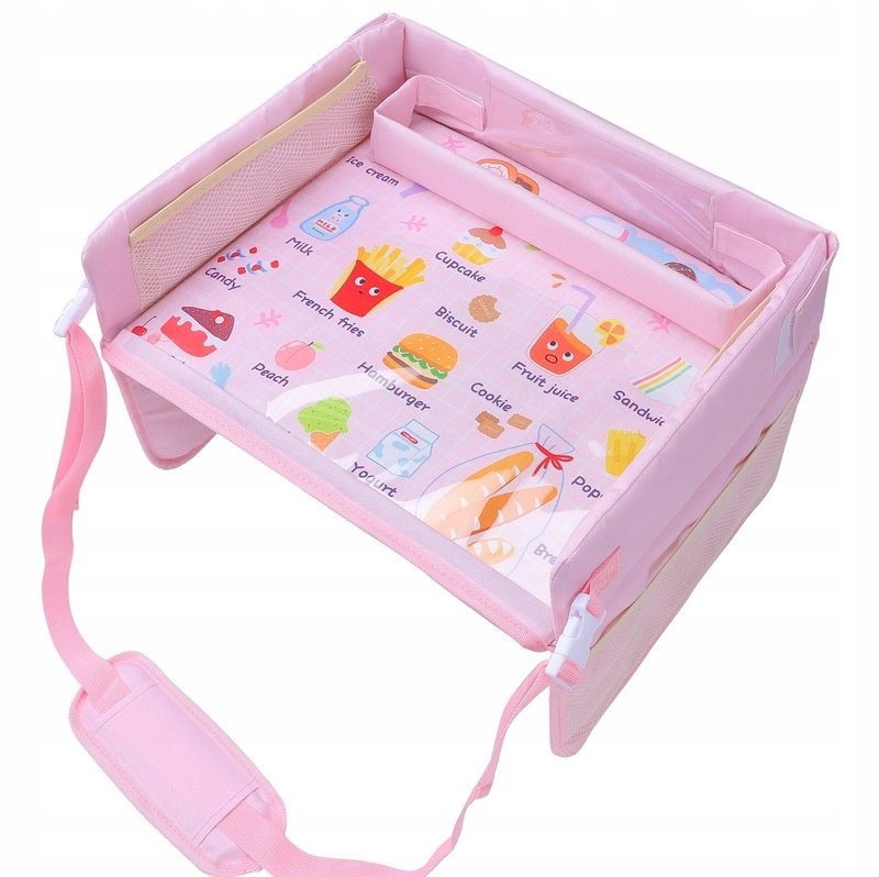 Stolik samochodowy podróżny dla dziecka organizer usztywniony edukacyjny