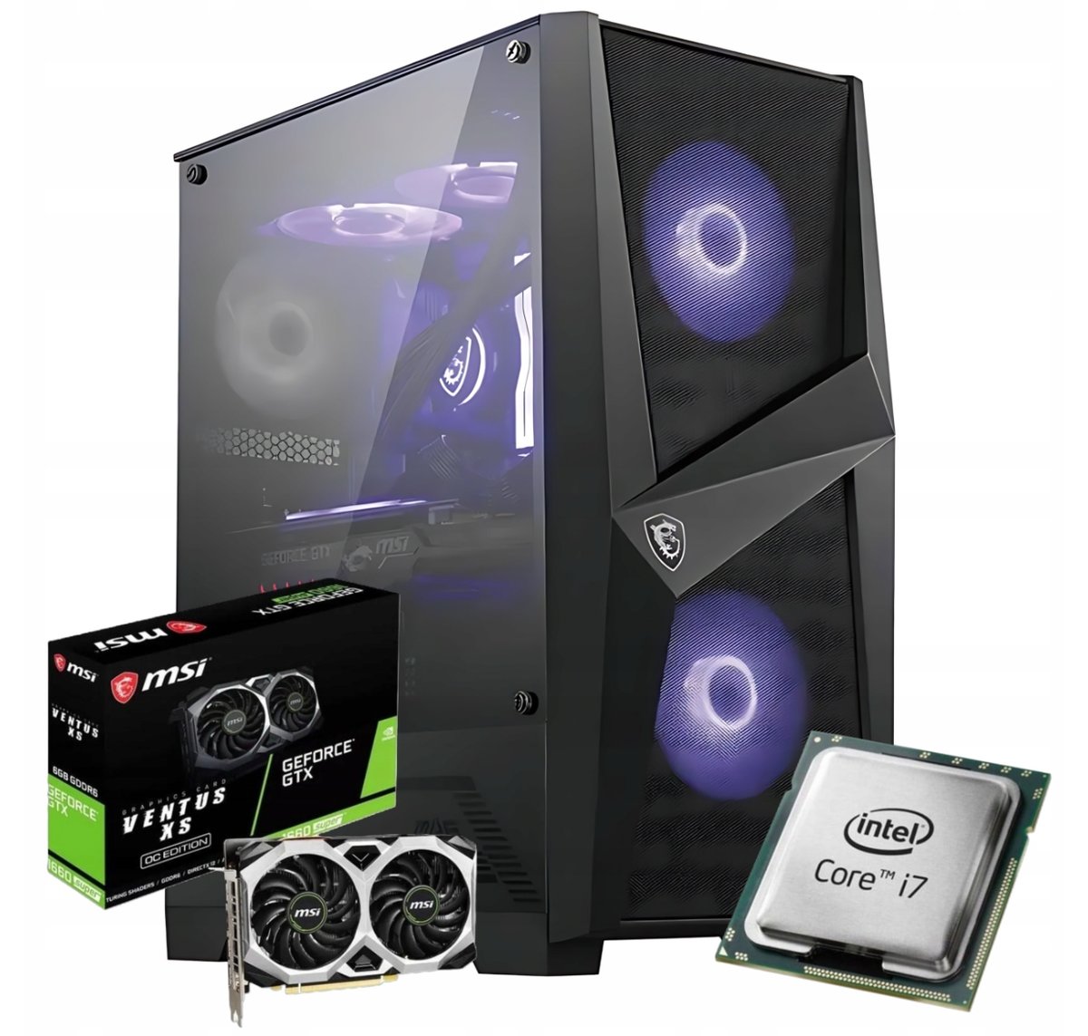 Komputer Gamingowy Intel Core i5 GTX 1660 SUPER 16 RAM 512 SSD Win 10