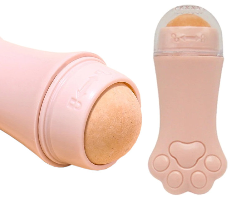 Masażer Do Twarzy Roller Wylkaniczny Matujący Skała Kulka Kocia Łapka