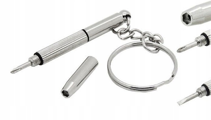 Breloczek śrubokręt do okularów krzyżak klucz