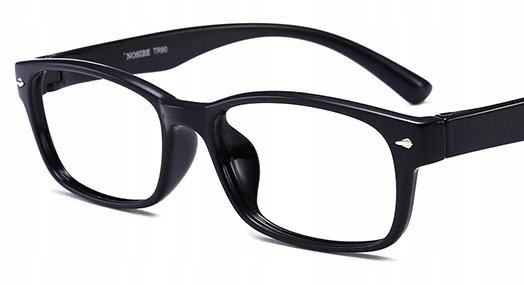 Okulary korekcyjne kujonki minusy czarne -3