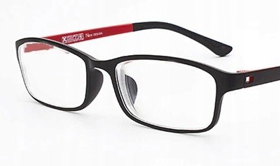 Okulary korekcyjne minusy kujonki czerwone -5.5