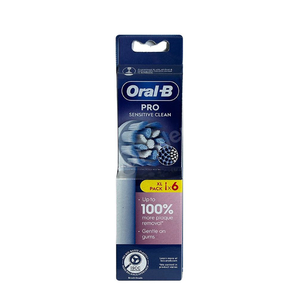 ORAL-B PRO Sensitive Clean EB60RX-6 końcówki do szczoteczki elektrycznej Oral-B 6 sztuk