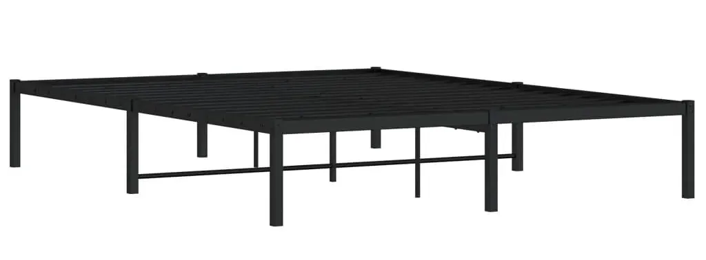 Czarne Metalowe Łóżko Industrialne 180X200 Cm E1-G35