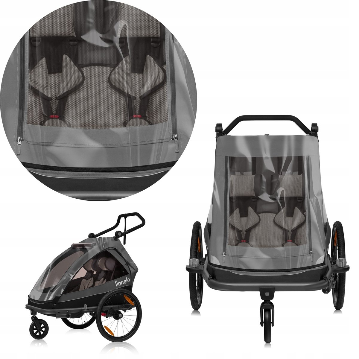 Folia przeciwdeszczowa osłona do wózka przyczepki lionelo Cama Rain Cover