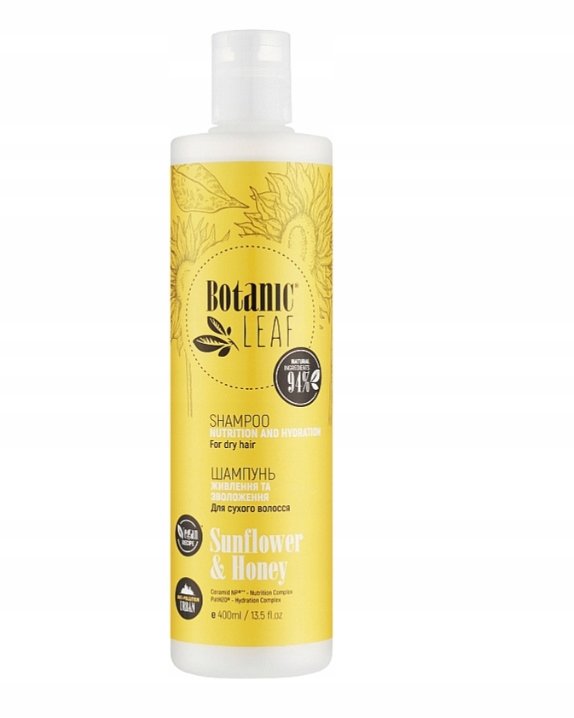 BOTANIC LEAF Szampon do włosów suchych Odżywienie i nawilżenie, 400 ml