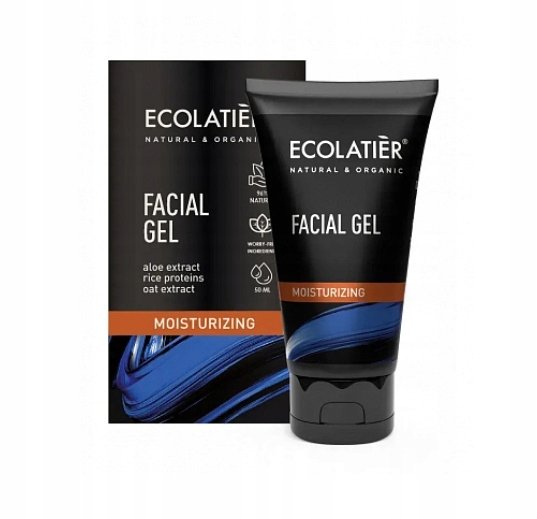 ECOLATIER, Nawilżający żel do twarzy, 50ml
