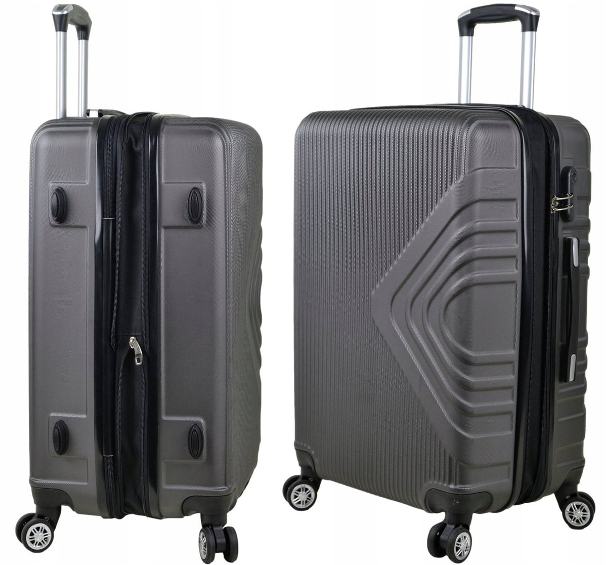 ŚREDNIA WALIZKA SUNBAG - MODEL 8082 Z POSZERZENIEM pojemność 80 LITRÓW