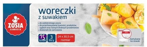 Woreczki Z Suwakiem Zosia Samosia 15 Szt 3L 24X30,5 Cm