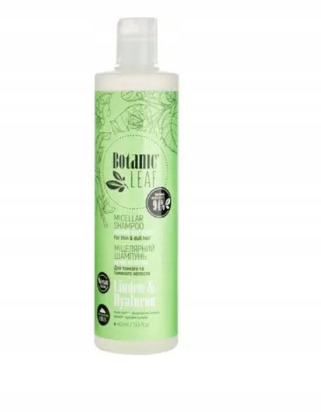 BOTANIC LEAF Szampon micelarny do włosów cienkich i matowych, 400 ml