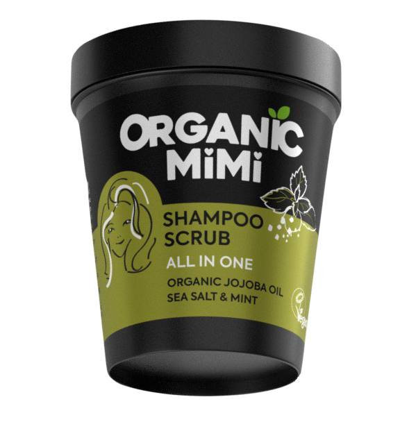 ORGANIC MiMi Szampon-peeling wszystko w jednym Sól morska I Mięta, 280 ml