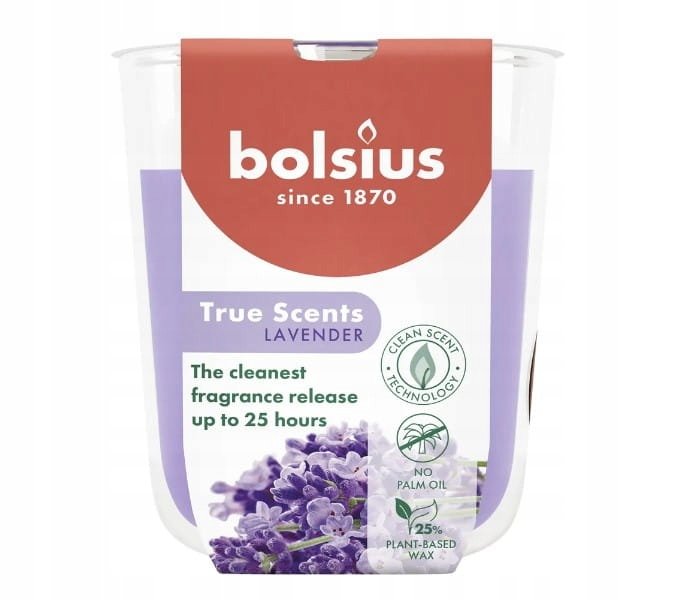 Świeca Zapachowa 80/73 Lawenda Bolsius True Scents