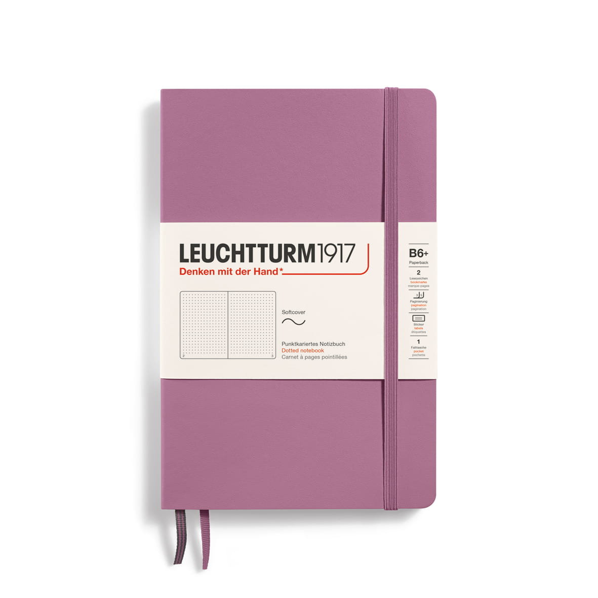 Notatnik Leuchtturm1917 Paperback B6+, Kropki, Dusty Rose