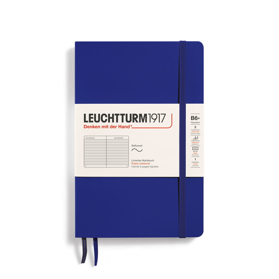 Notatnik Leuchtturm1917 Paperback B6+, Linie, Ink