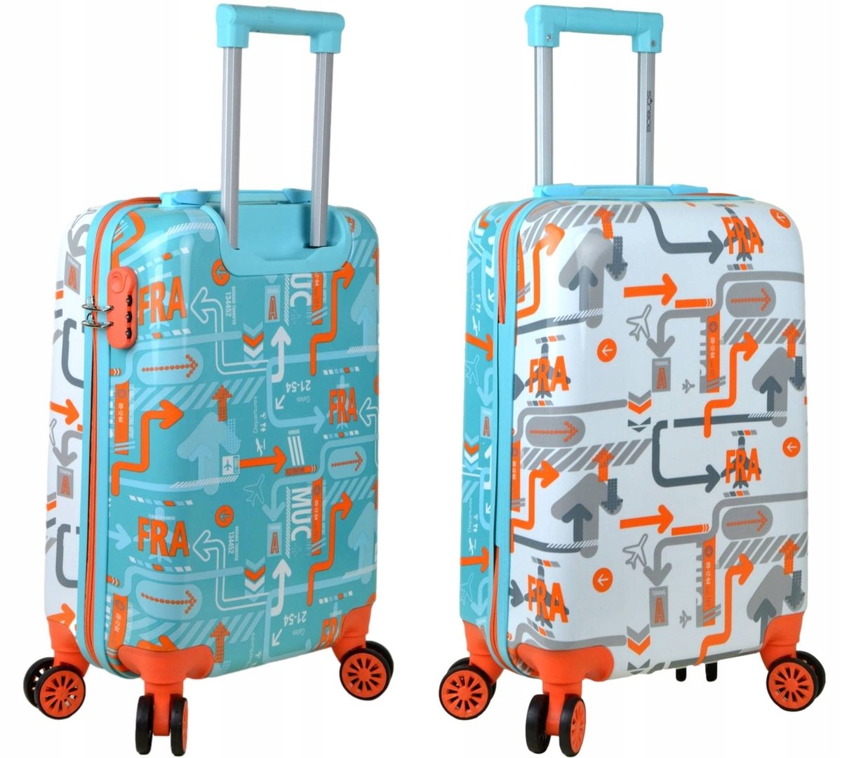 NOWOŚĆ !! Walizka mała kabinowa na kółkach SUNBAG Fly360 DualColor