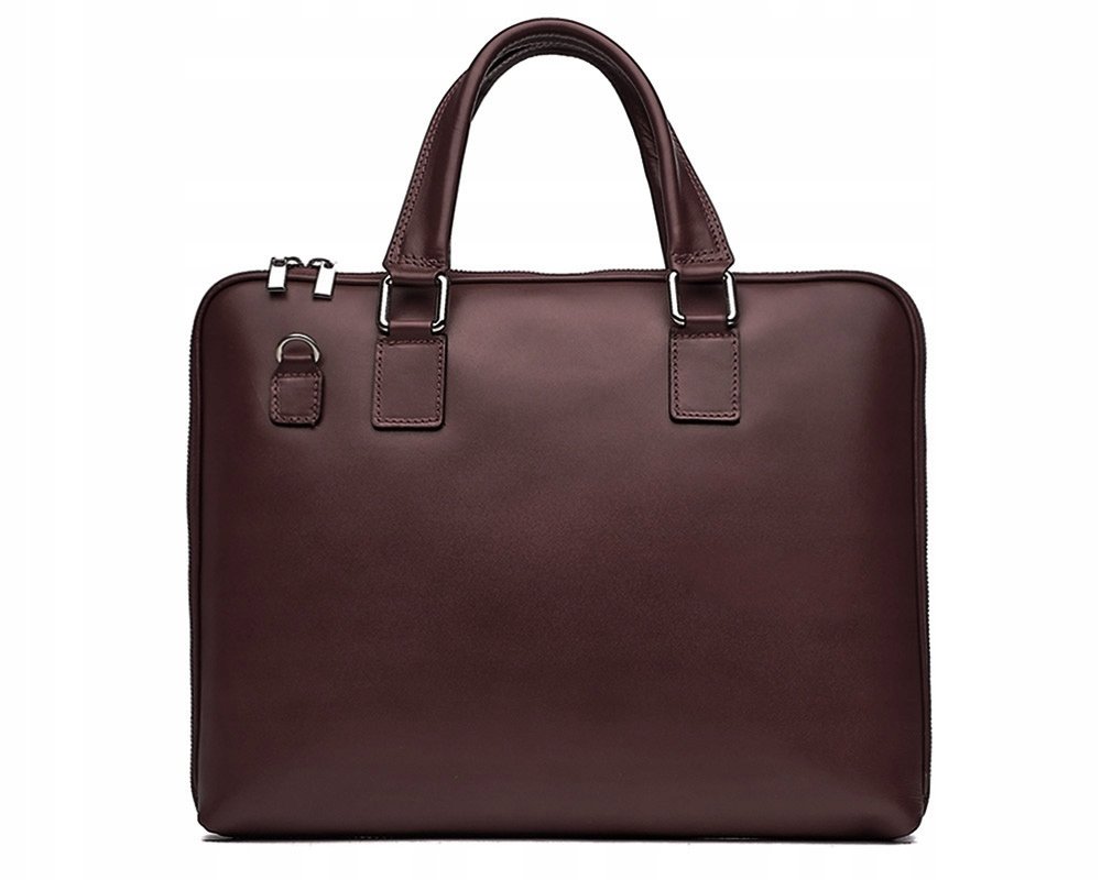 DAMSKA SKÓRZANA TORBA NA LAPTOPA SOLOME NEA BRĄZOWA