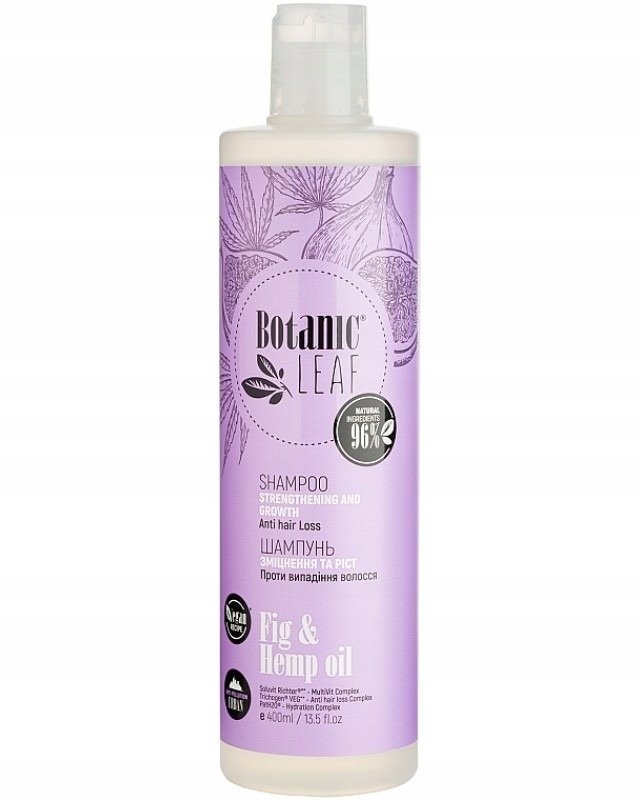 BOTANIC LEAF Szampon przeciw wypadaniu włosów Wzmocnienie i wzrost, 400 ml