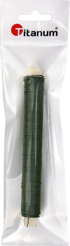 Drucik florystyczny 0,6mm x 100g Zielony Titanum
