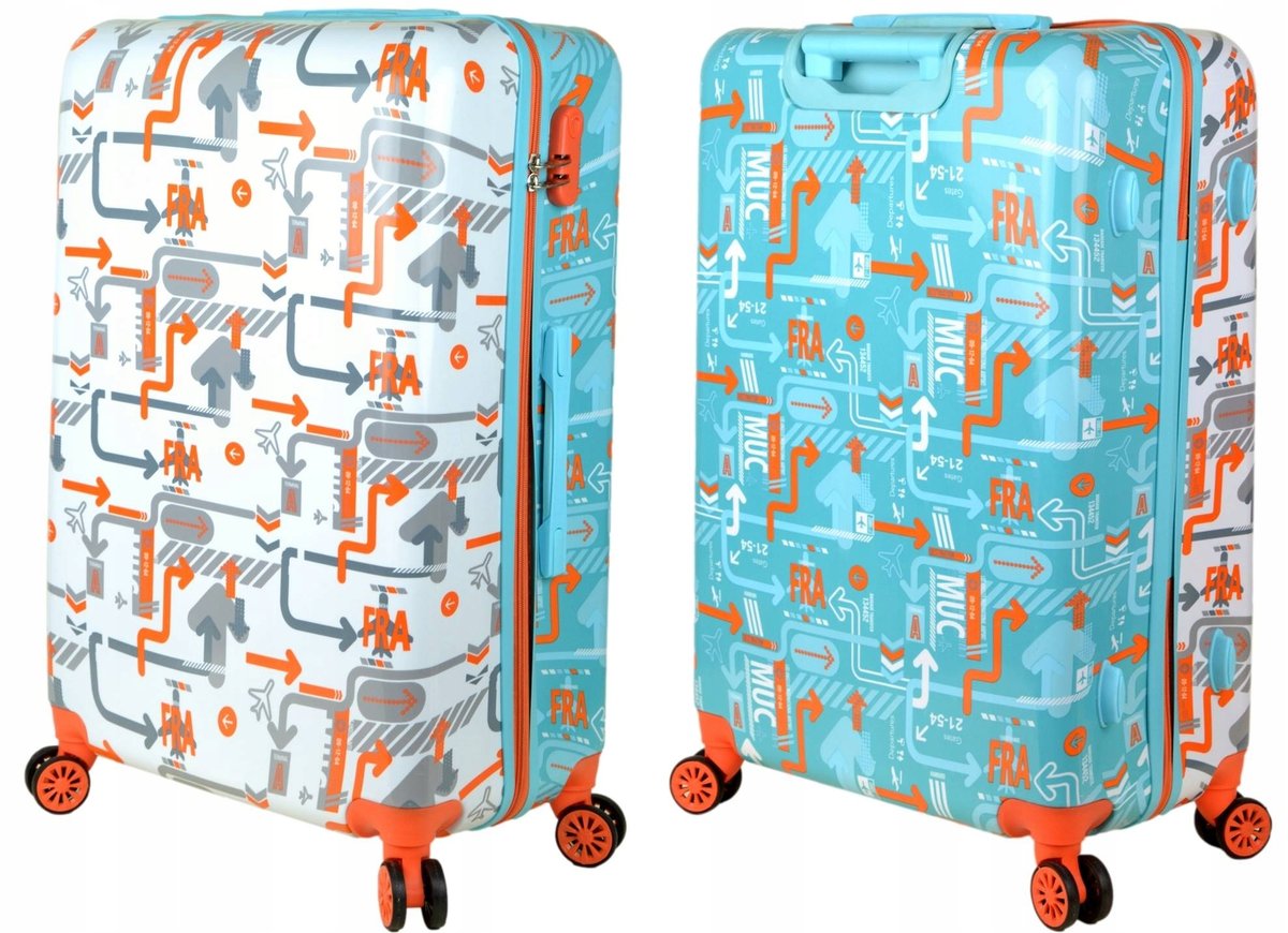 Duża walizka na kółkach SUNBAG Fly360 DualColor