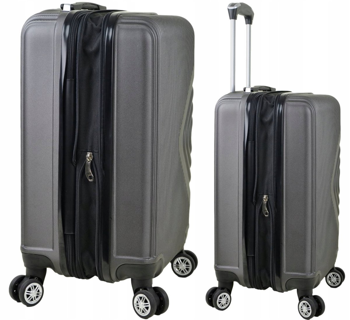 Walizka kabinowa na kółkach z poszerzeniem firmy SunBag model APUS 8082 EX