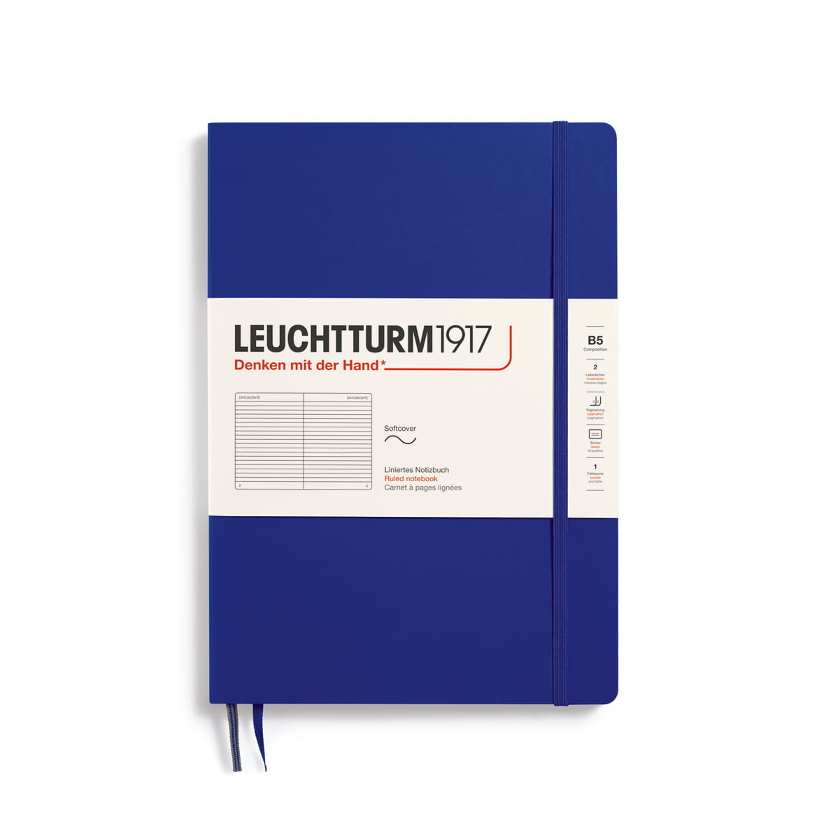 Notatnik Leuchtturm1917 Composition B5, linie, Ink