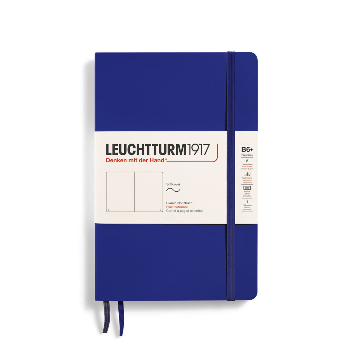 Notatnik Leuchtturm1917 Paperback B6+, Gładki, Ink