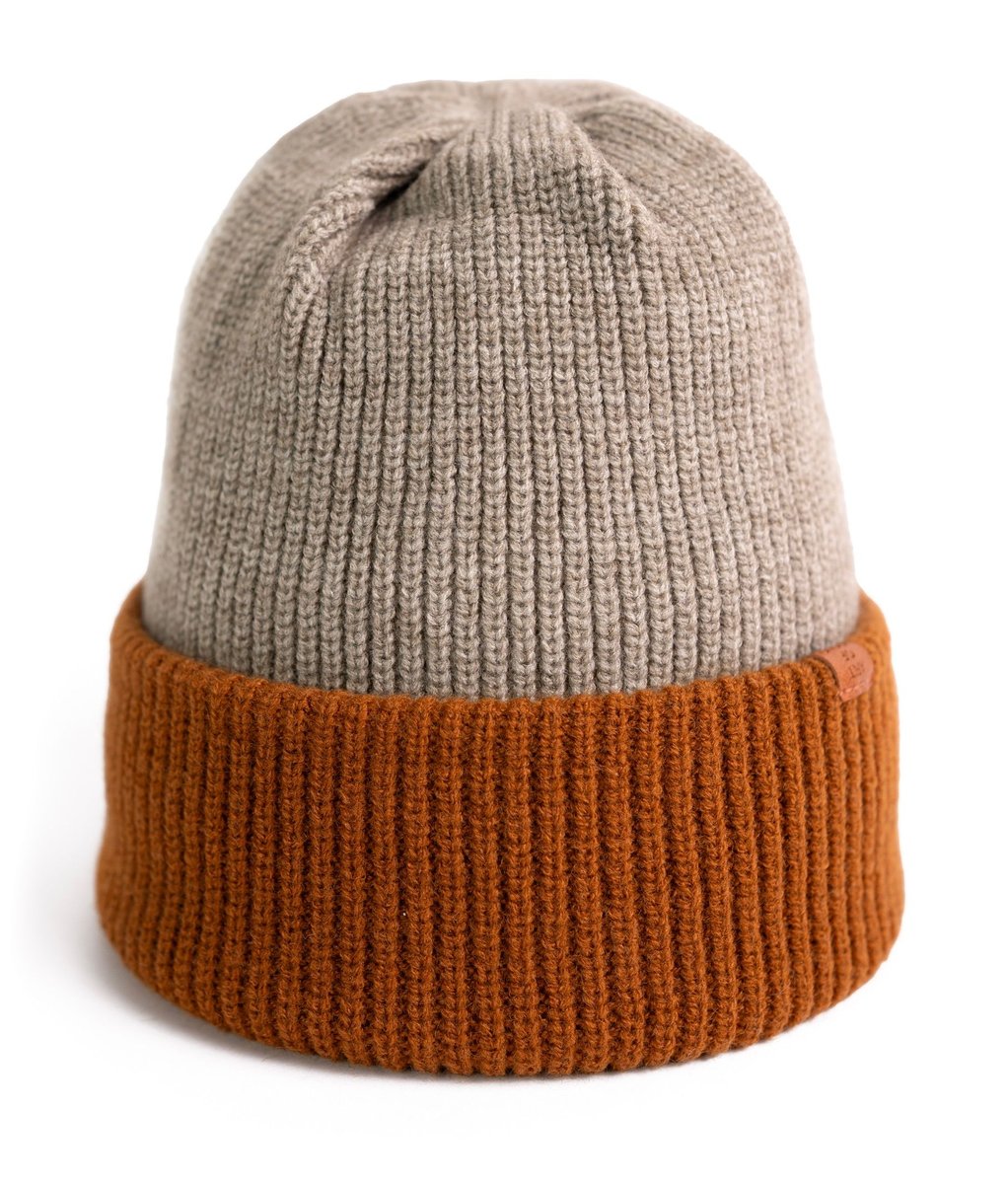 Czapka Damska Męska Młodzieżowa Beanie Podwijana Zimowa Dwustronna Ciepła