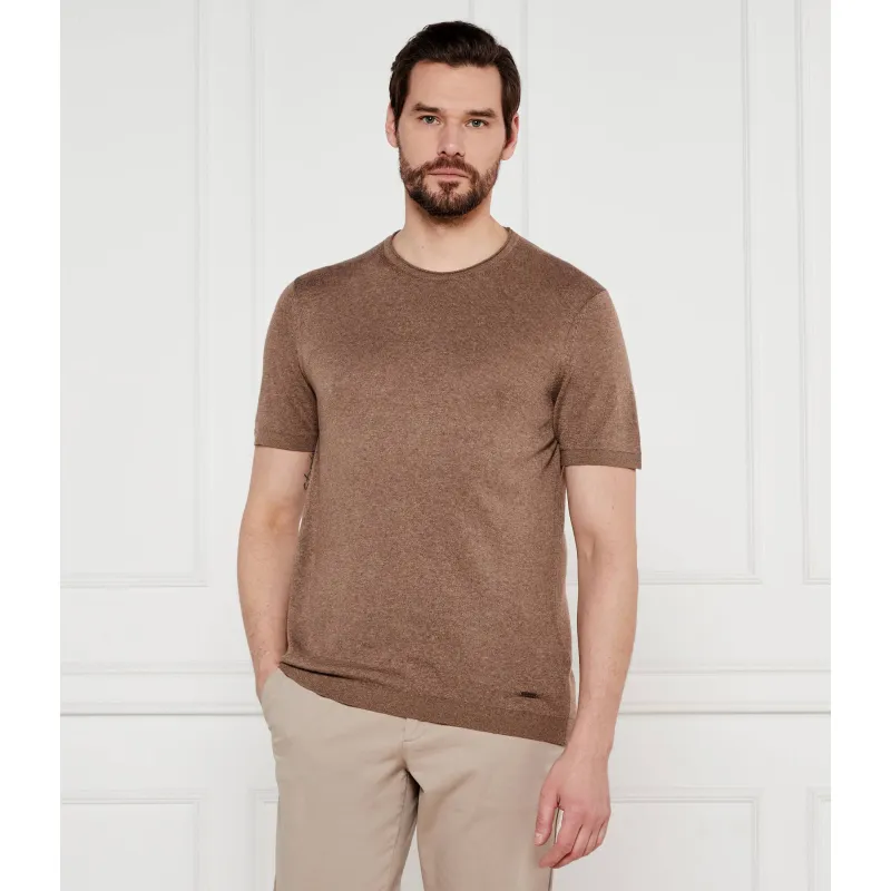 Joop! T-shirt Marosor Modern fit z dodatkiem lnu