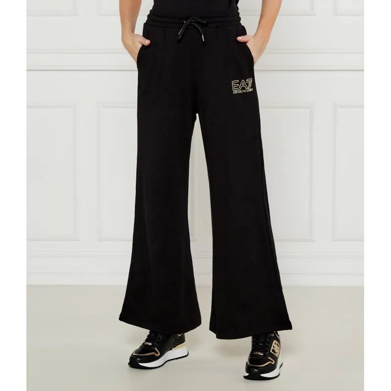 EA7 Spodnie dresowe flare fit