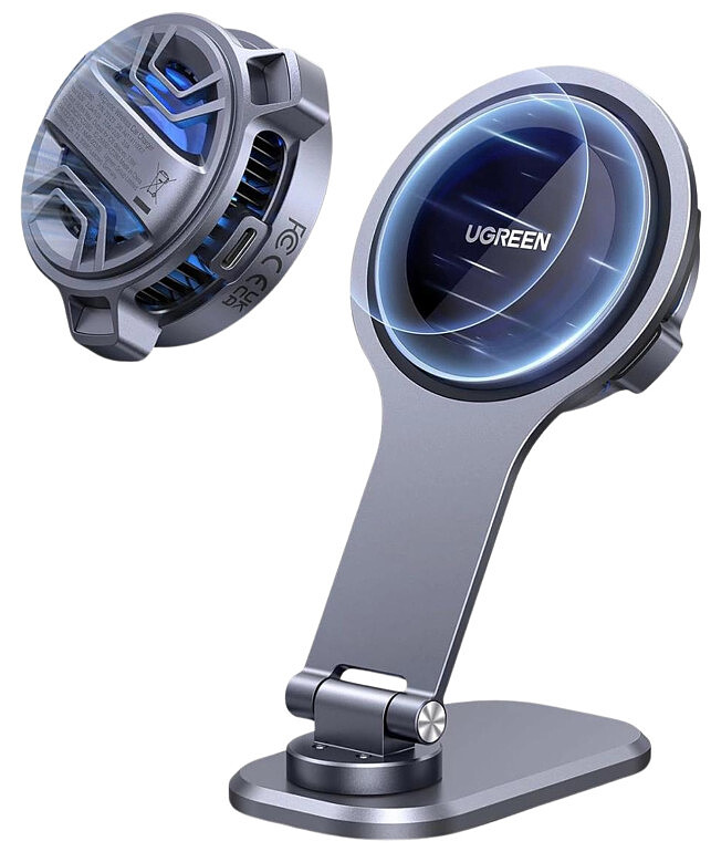 Uchwyt magnetyczny z ładowarką indukcyjną do samochodu Tesla Ugreen CD380 Czarny